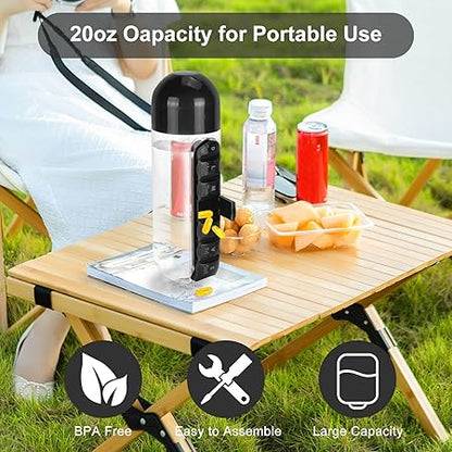 Daily Pill Box Organizer Bottle