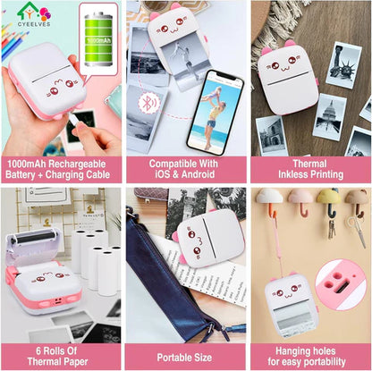 Pocket Photo Bluetooth Mini Thermal Printer