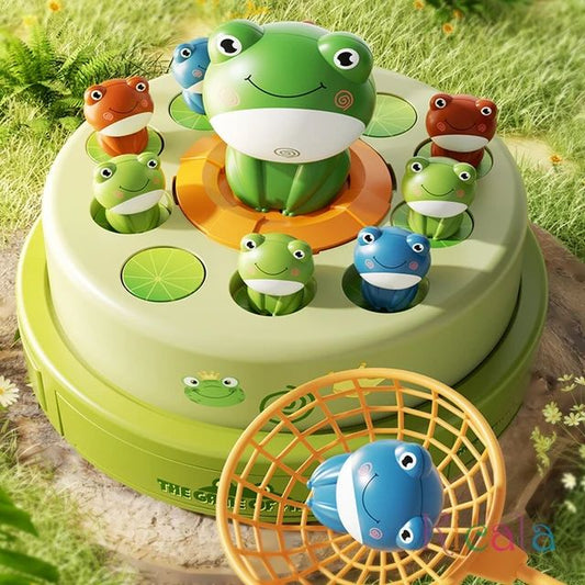 Kids Happy Childhood Flying Frog Catching Toy