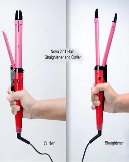 2in1 Hair Straightner and Curler