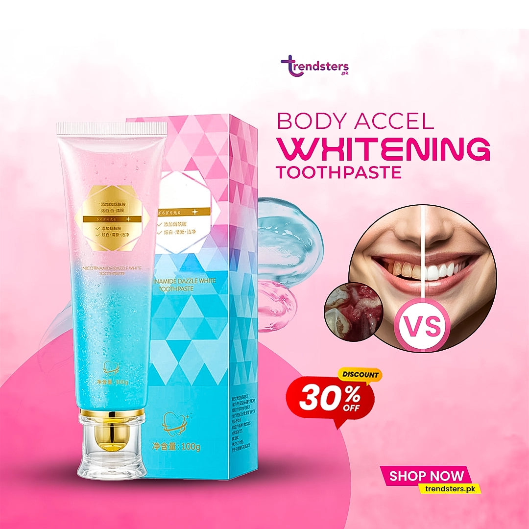 Body Accel Whitening Toothpaste – Trendsters.pk