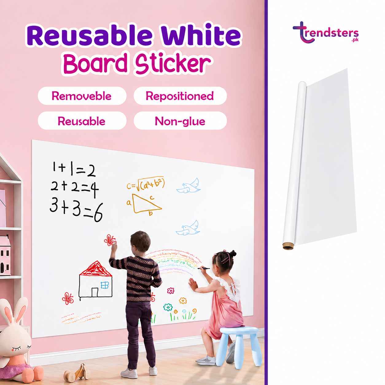 Reusable White Board Sticker