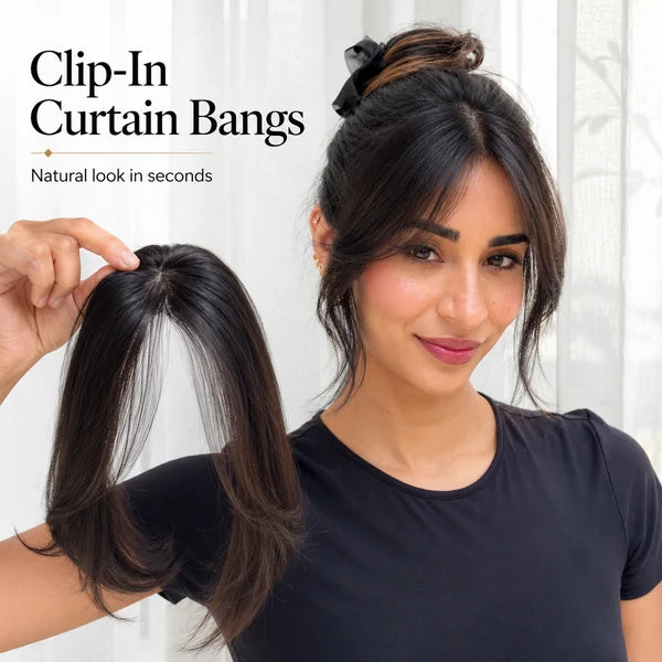 Curtain Bangs Hair Topper