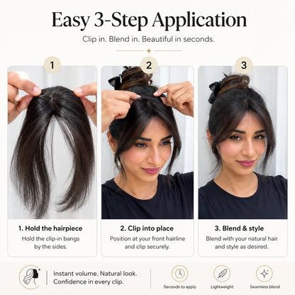 Curtain Bangs Hair Topper