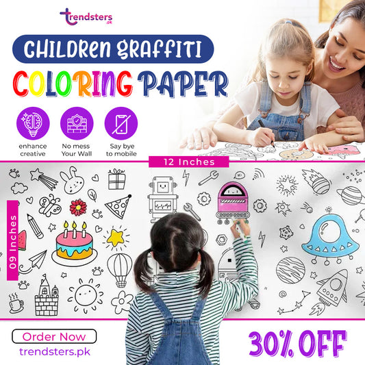 Children Graffiti Coloring Paper