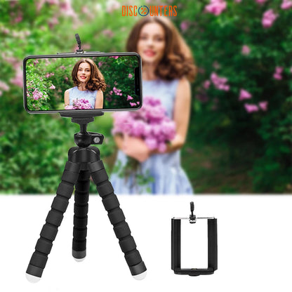 Curve-able Adjustable & Flexible Tripod Stand With Mobile Holder