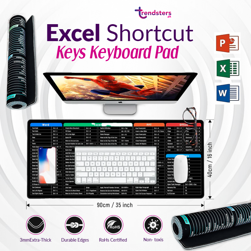 Excel Shortcut Keys Keyboard Pad Trendsters.pk