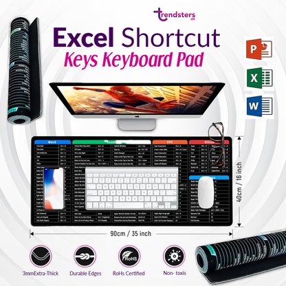 Excel Shortcut Keys Keyboard Pad