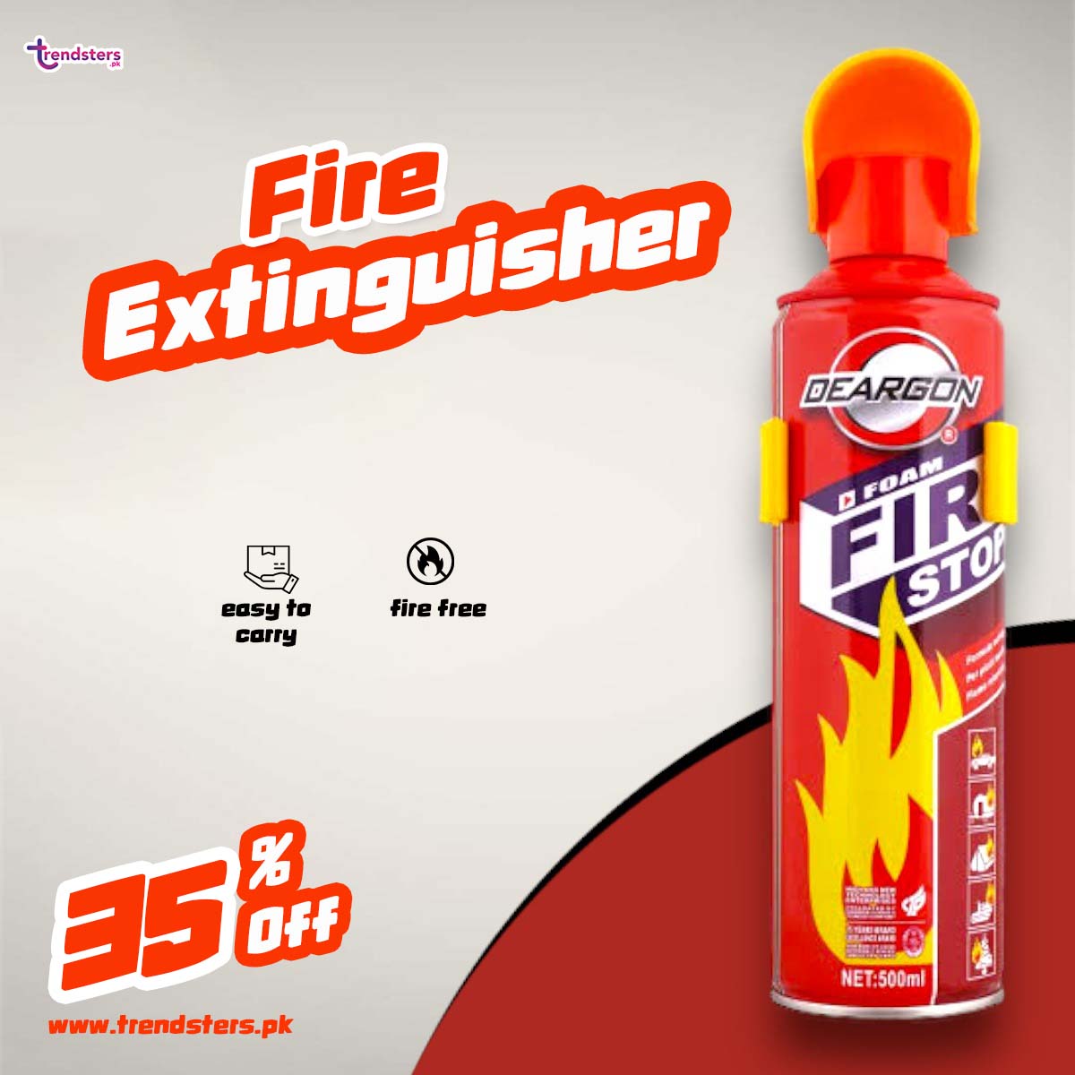Fire Extinguisher-Urgent Fire Stopper – Trendsters.pk
