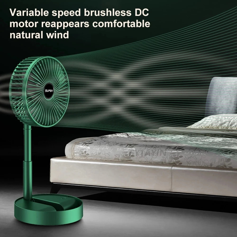 Portable Rechargeable Low Noise Telescopic Fan