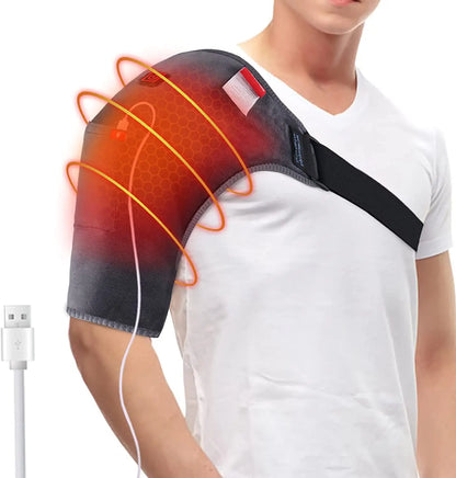 Heated Shoulder Wrap Brace USB Portable Electric Shoulder Heating Pad