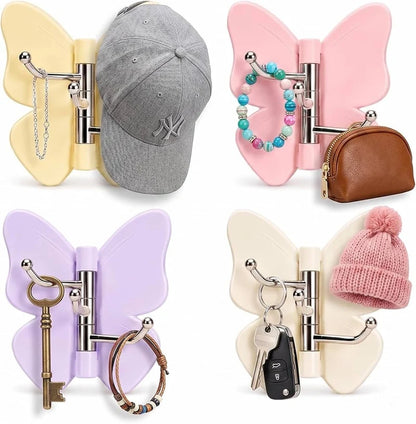 Rotatable Butterfly Wall Hooks