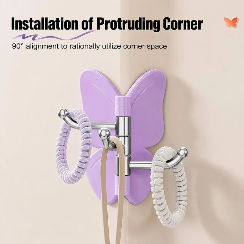 Rotatable Butterfly Wall Hooks