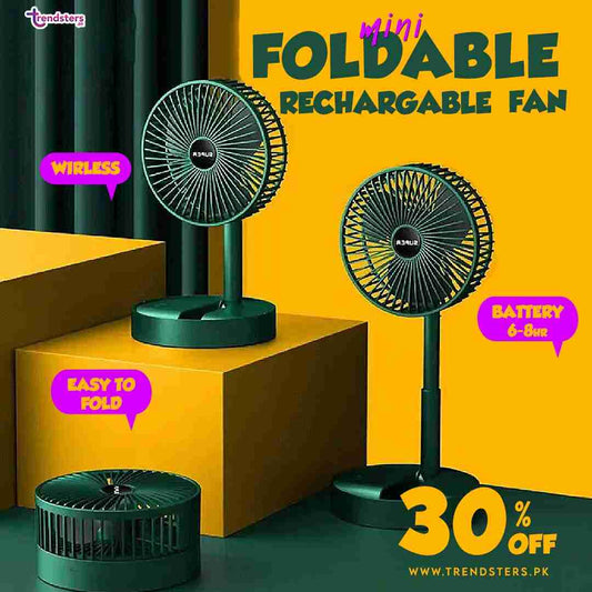 Portable Rechargeable Low Noise Telescopic Fan