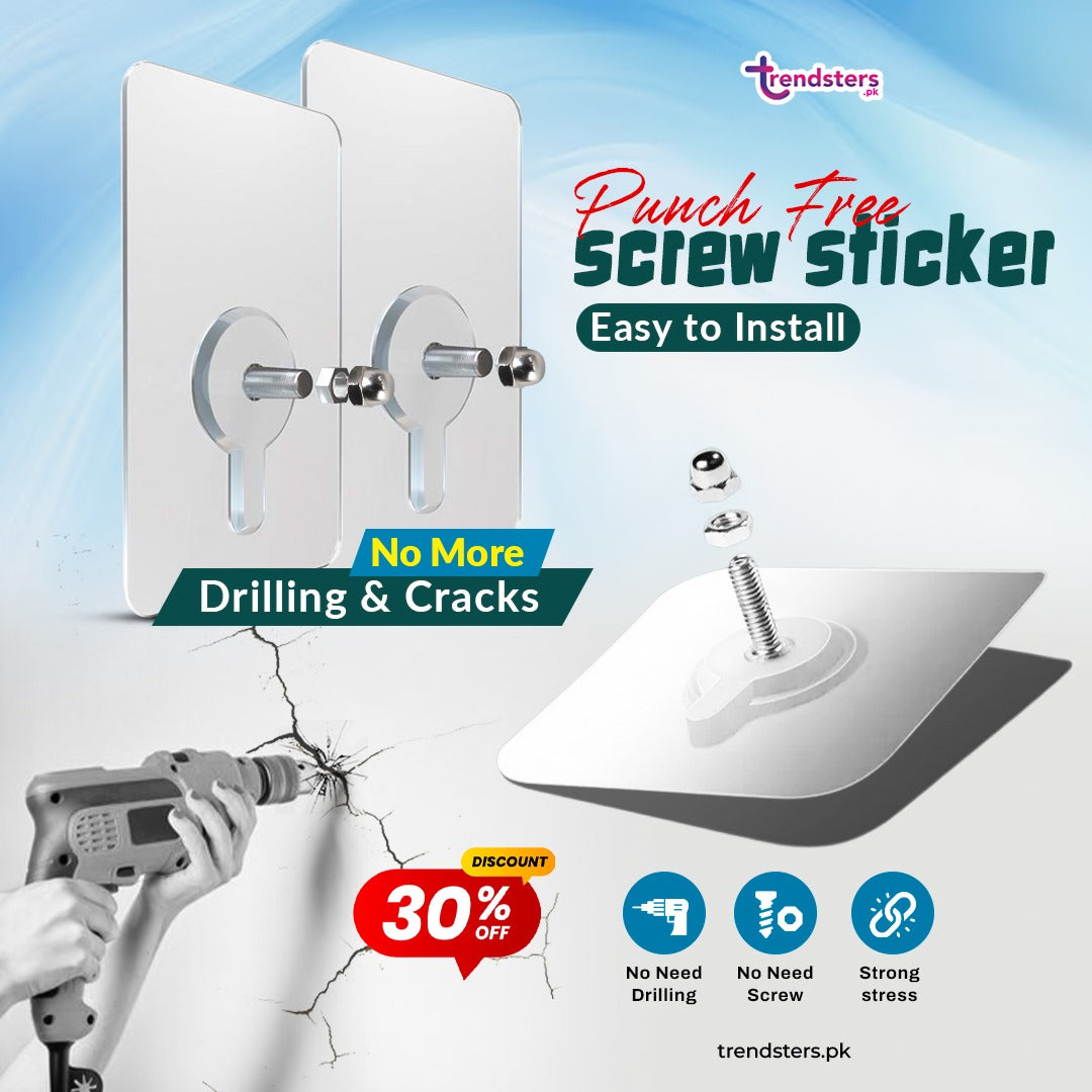 Screwfix Stickers Punch-Free Screw Stickers – Trendsters.pk