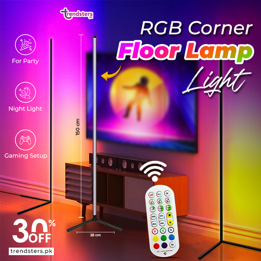 RGB Corner Floor Lamp Light