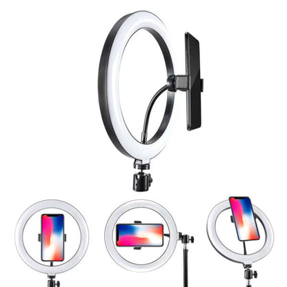 Ring Light 36CM LED Kit [ Plastic ] with 7.5ft Tripod Stand with 3 Phone Holder Adjustable
