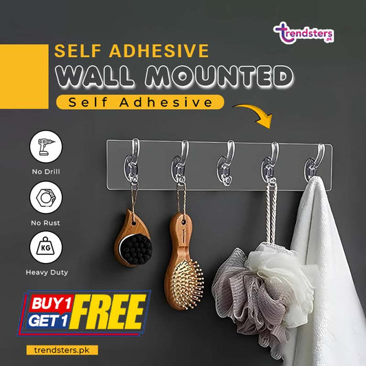 Self Adhesive Wall Mounted Hooks Strip