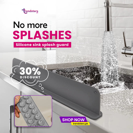 Silicon sink splash guard