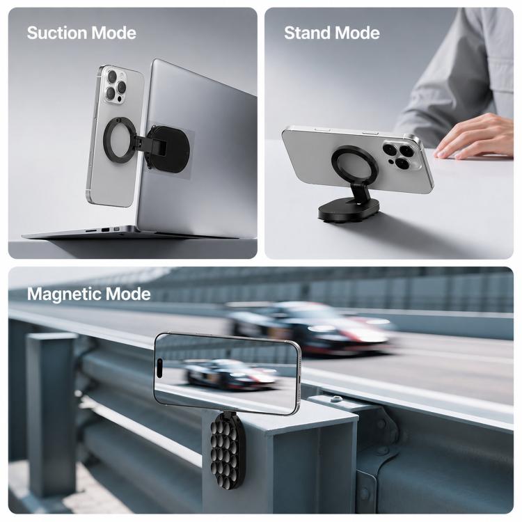 3-in-1 Magnetic Phone Holder Suction Cup