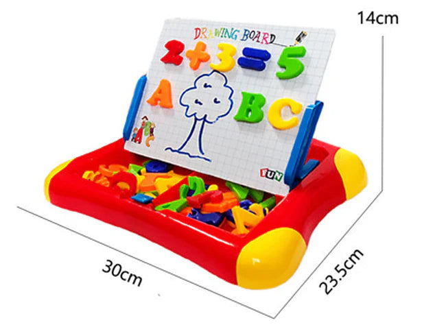 2 in 1 magnetic drawing board with Alphabet