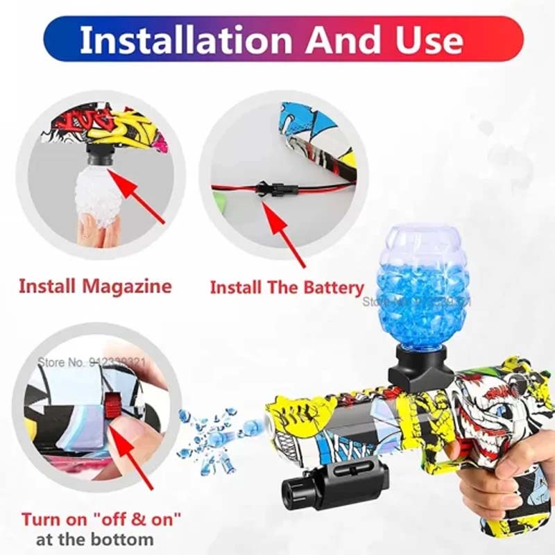 Gel Blaster Self Shooting Airsoft Water Gun Pistol For Kids