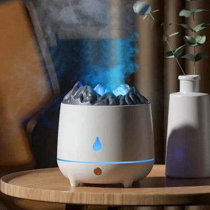 Aroma Humidifier Volcano Flame Diffuser 400ml