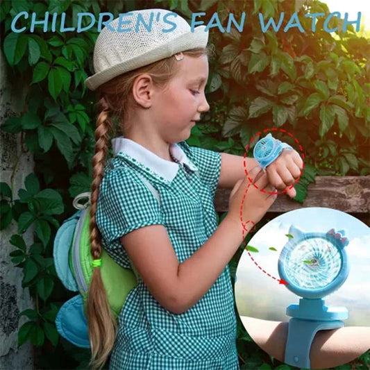 Portable Mini Fan Watch