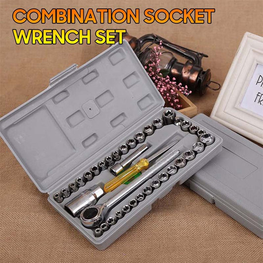 40pcs Combination Socket Wrench Set