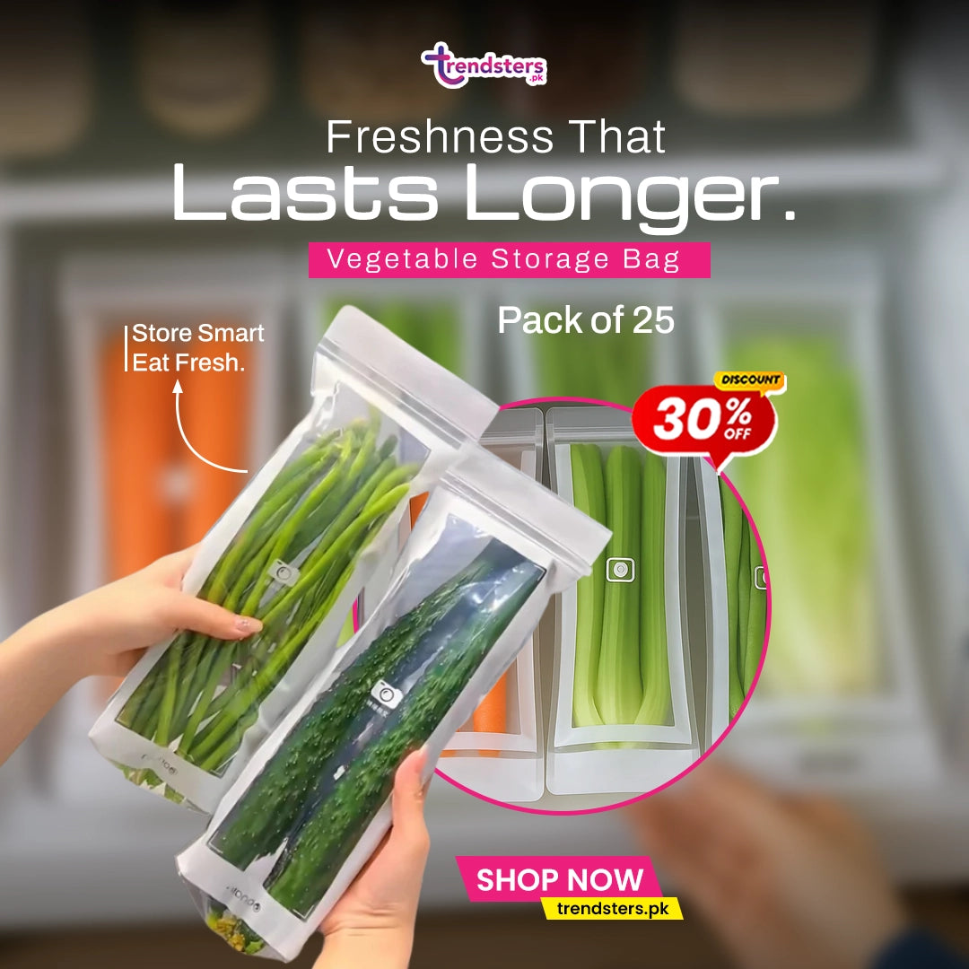 Vegetable Storage Bag - Fresh-keep Zip Pouches