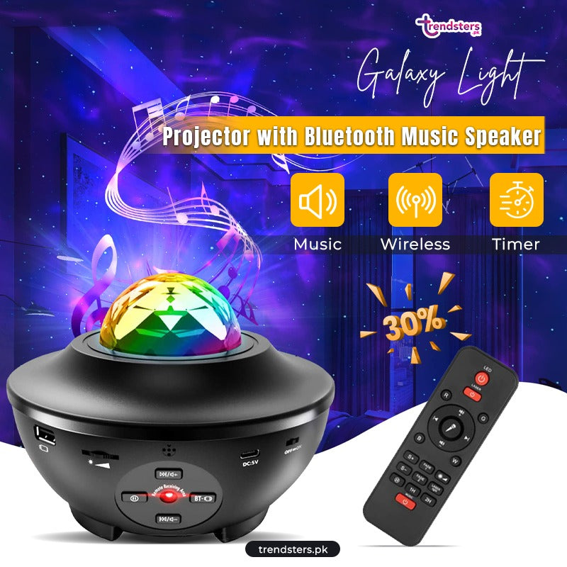 Galaxy Light Projector with Bluetooth Music Speaker ( Premium Quality)