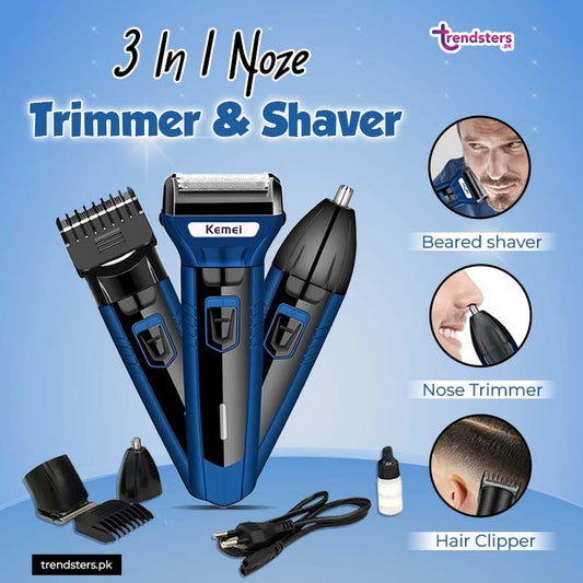 3 In 1  Noze Trimmer & Shaver