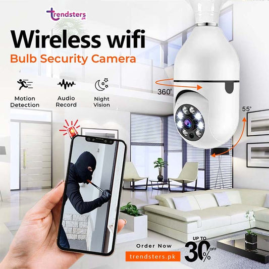 Wireless Wifi Bulb Security Camera