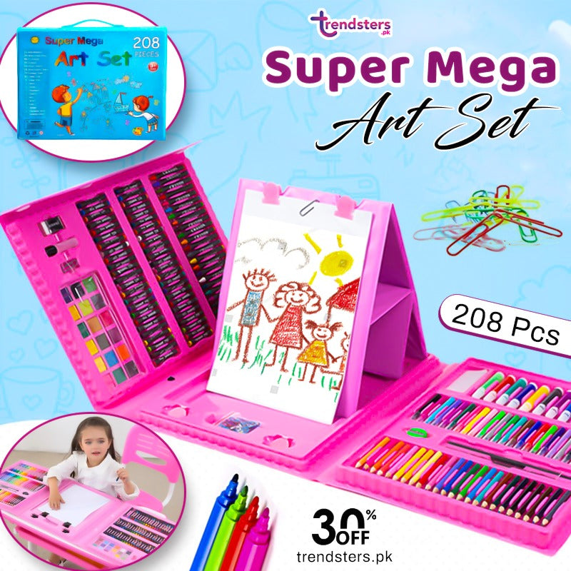 Super Mega Art Set 208 Pieces – Trendsters.pk