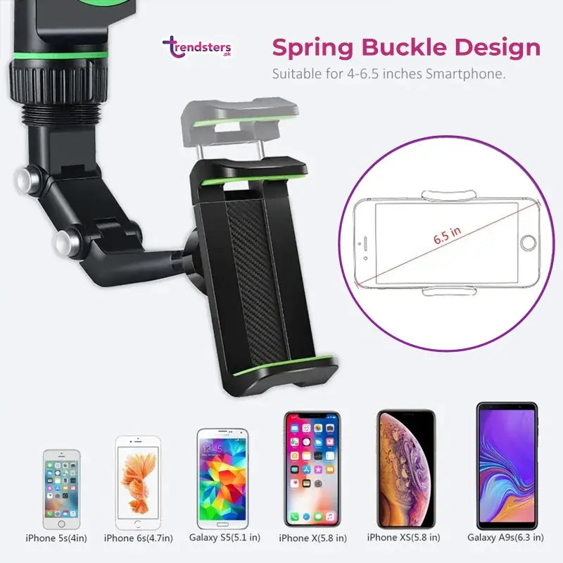 Car Rearview 360 Rotating Clip