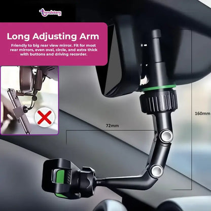 Car Rearview 360 Rotating Clip