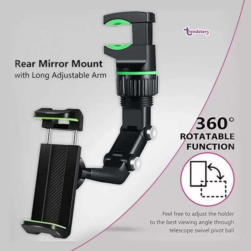 Car Rearview 360 Rotating Clip