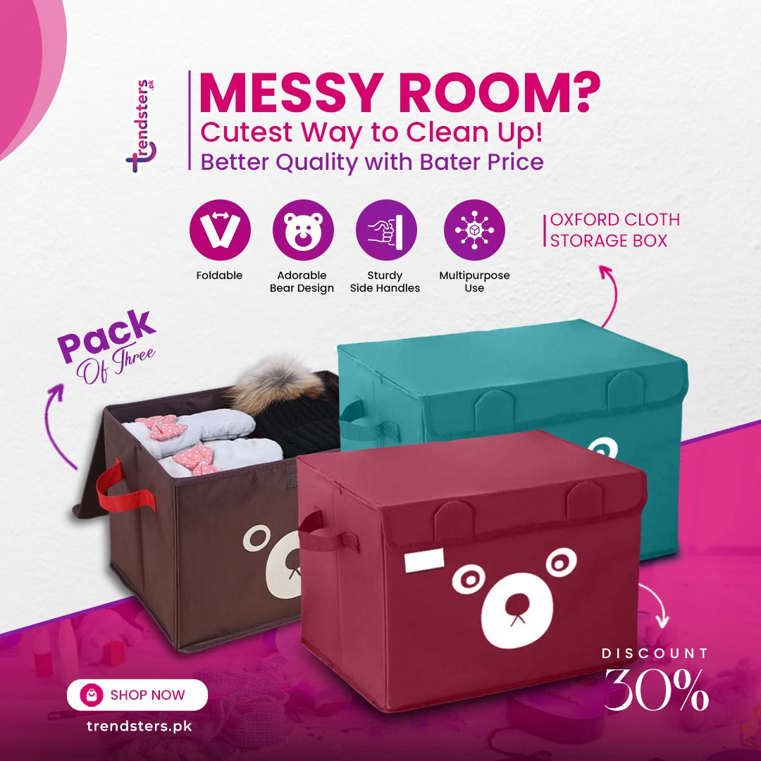 Oxford Cloth Storage Box Buy One Get One Free