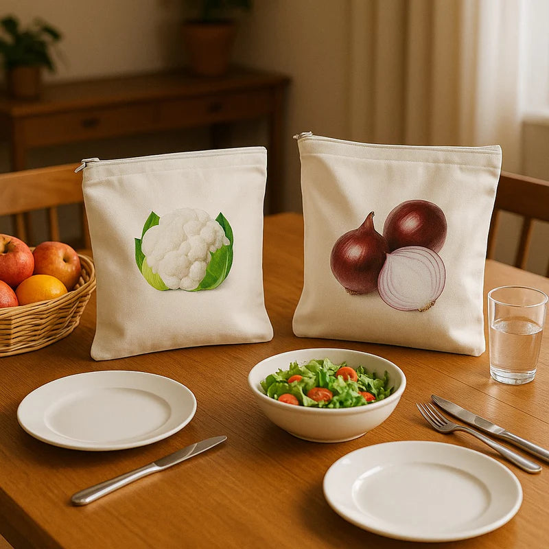 Reusable Cotton Vegetable Storage Bag