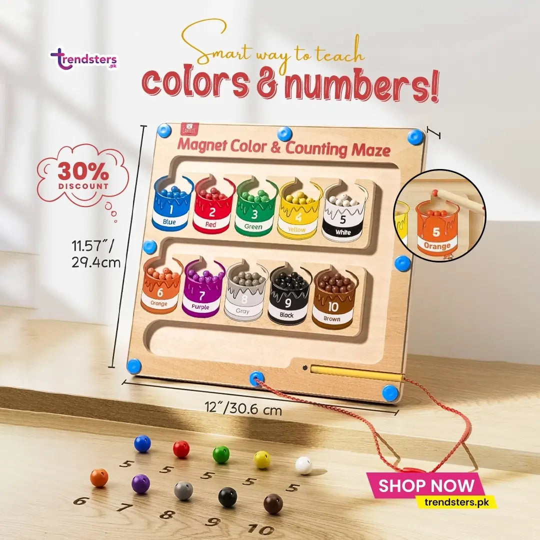Wooden Magnetic Coloring board