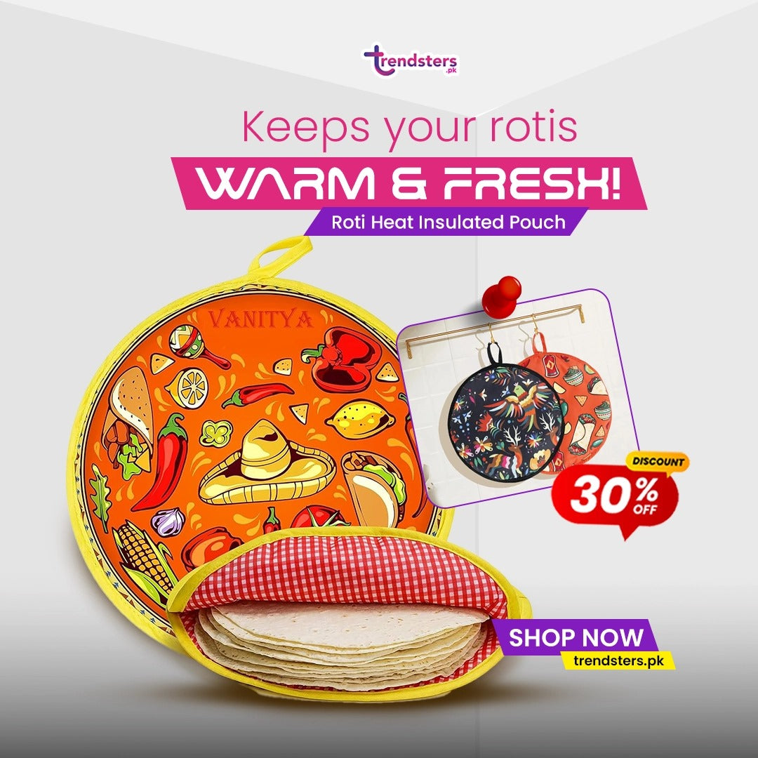 Roti Heat Insulated Cloth Pouch