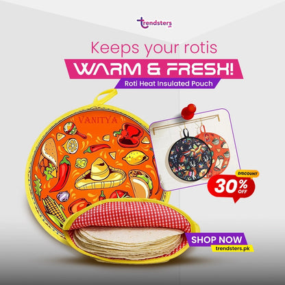 Roti Heat Insulated Cloth Pouch