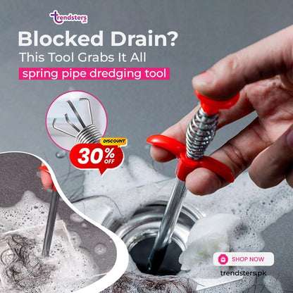 Spring Pipe Dredging Tool