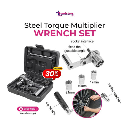 Steel Torque Multiplier Wrench Set
