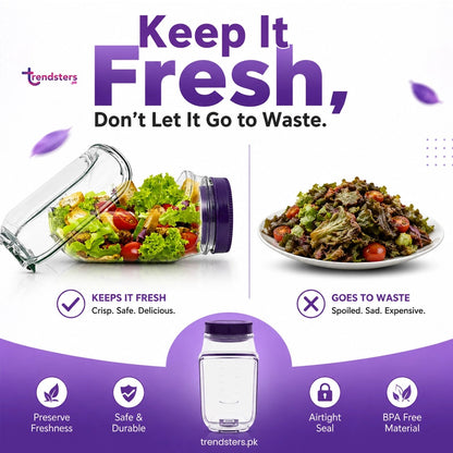 On the Go Salad Jar