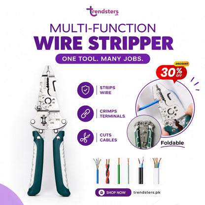 Foldable Wire Stripping Plier