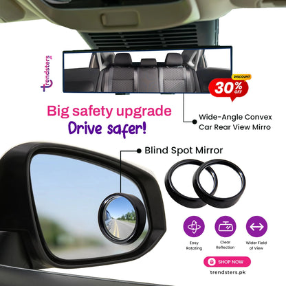 Wide-Angle Convex Car Rear View Mirror