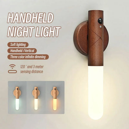 Wood Stick Sensor Wall Lamp