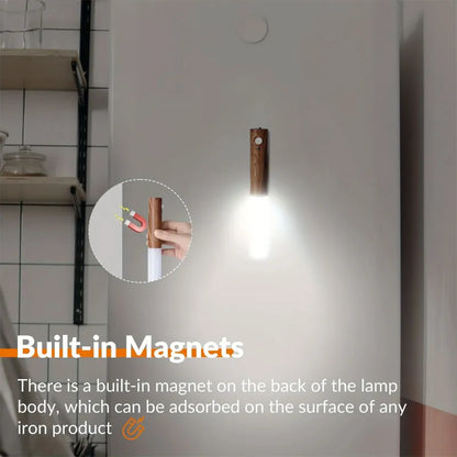 Wood Stick Sensor Wall Lamp