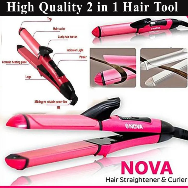 2in1 Hair Straightner and Curler